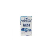 LAIT BOURG FLEURI DEMI ECREME 1L