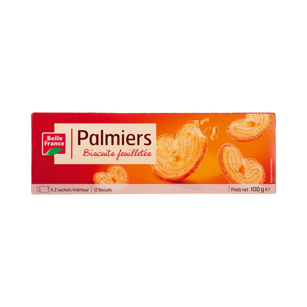 PALMIERS BISCUITS FEUILLETES