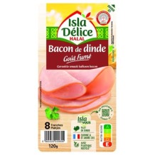 BACON DE DINDE GOUT FUME 8 TRANCHES