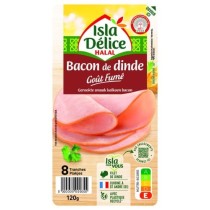 BACON DE DINDE GOUT FUME 8 TRANCHES