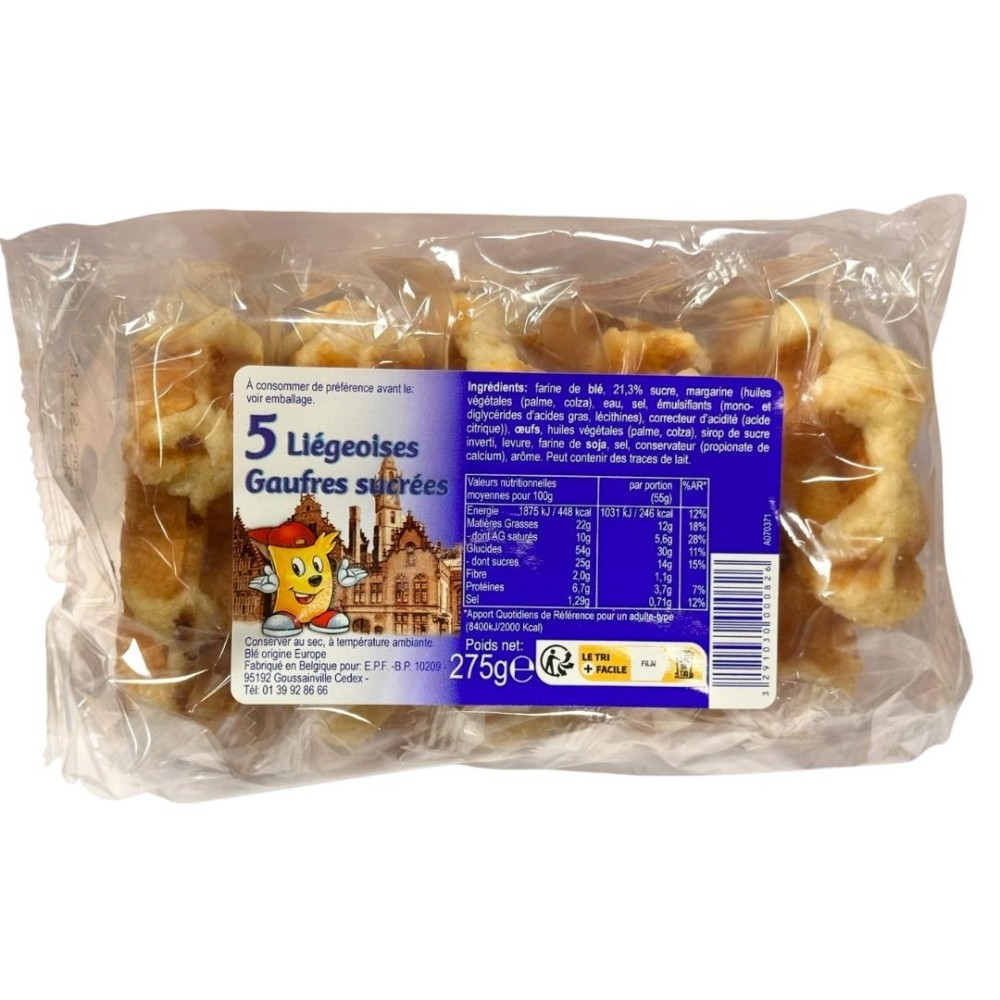 LIEGEOISES GAUFRES SUCREES *5