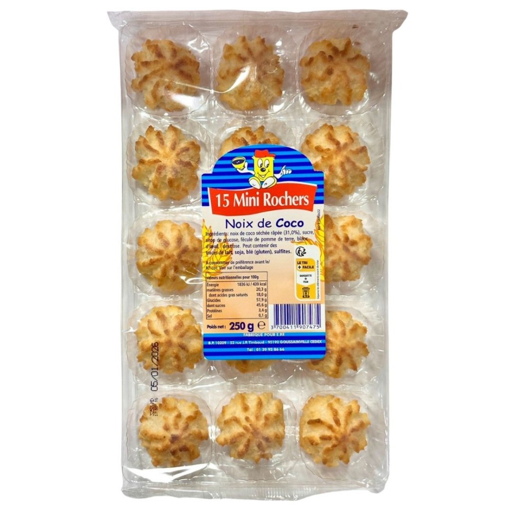 MINI ROCHERS NOIX DE COCO *15