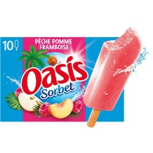 OASIS SORBET PECHE POMME FRAMBOISE