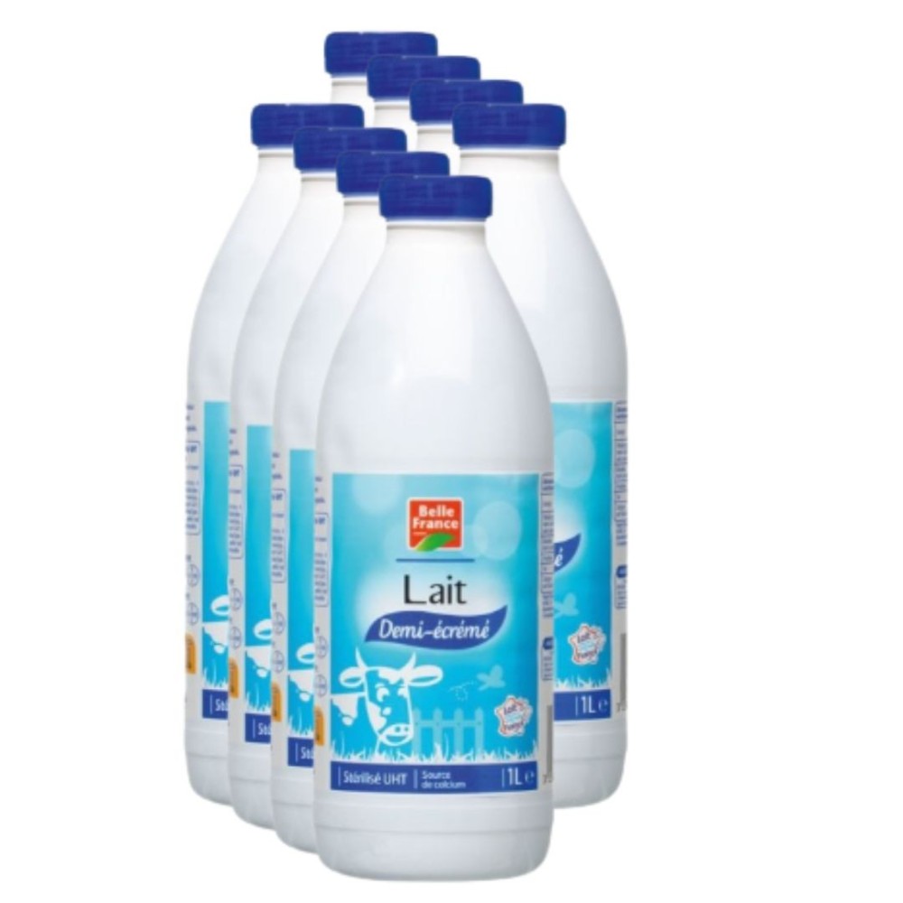 LAIT DEMI ECREME 6*1L